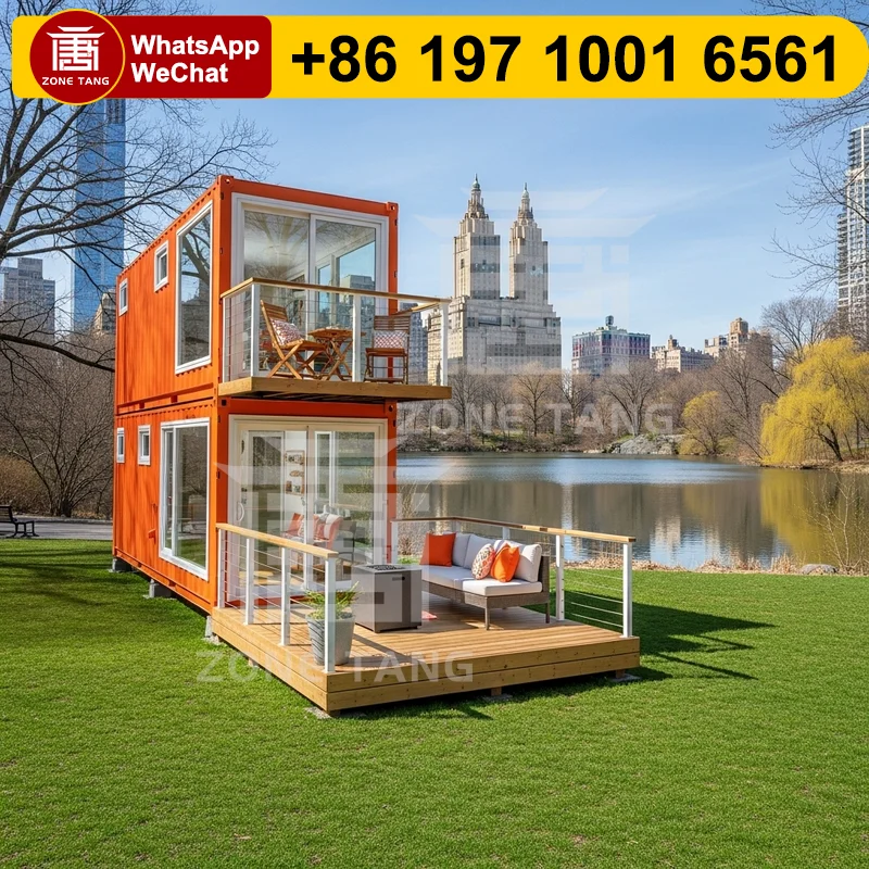 

Energy Efficient Developer Prefab Houses Flat Pack Home Prebuilt Homes Multi Layer Container House For Sale Temporary Insulation