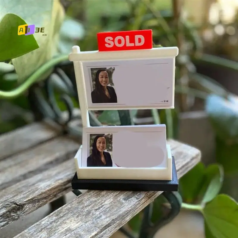 

A13E-Real Estate Business Card Holder Display,Business Card Holder For Desk,Office Reception Tabletop Business