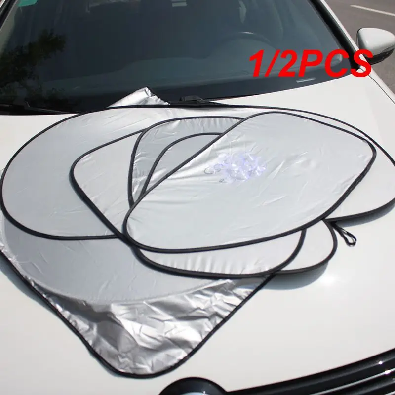 1/2PCS Protection Shield Universal Front Rear Car Window Sunshade Sun Shade Visor Windshield Cover Auto Car SunShade Anti Snow