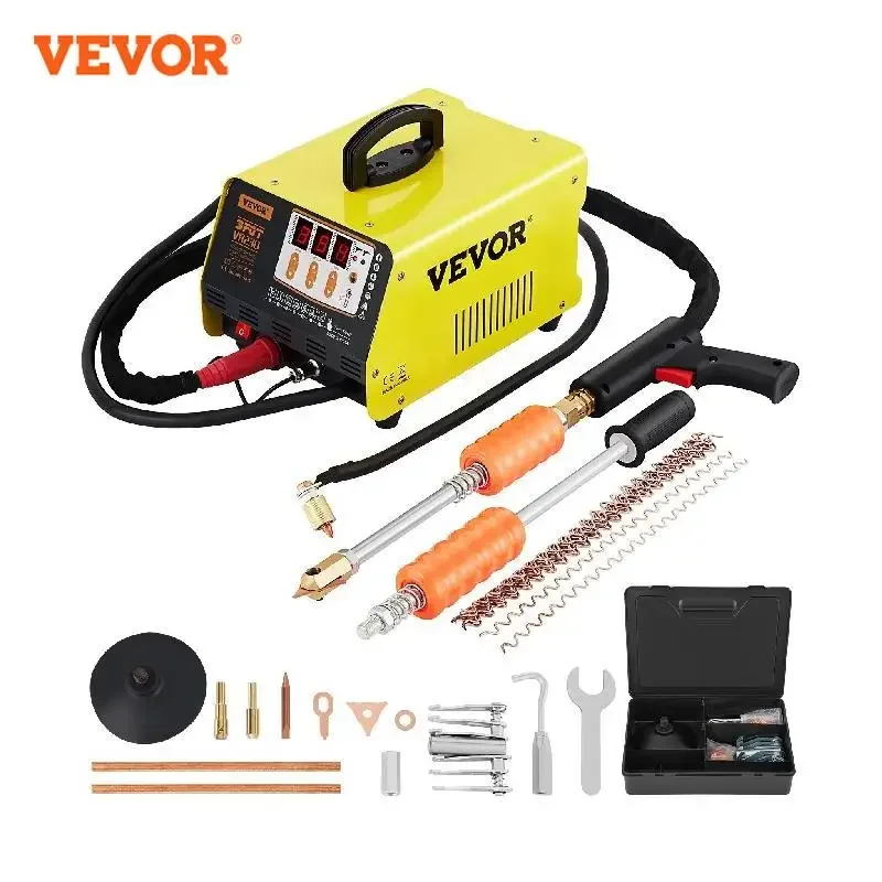 

VEVOR Spot Welder 3500A 3KW 220V 110V Dent Repair Kit Dent Puller for Car Body Dent Repair with Time Regulation Function