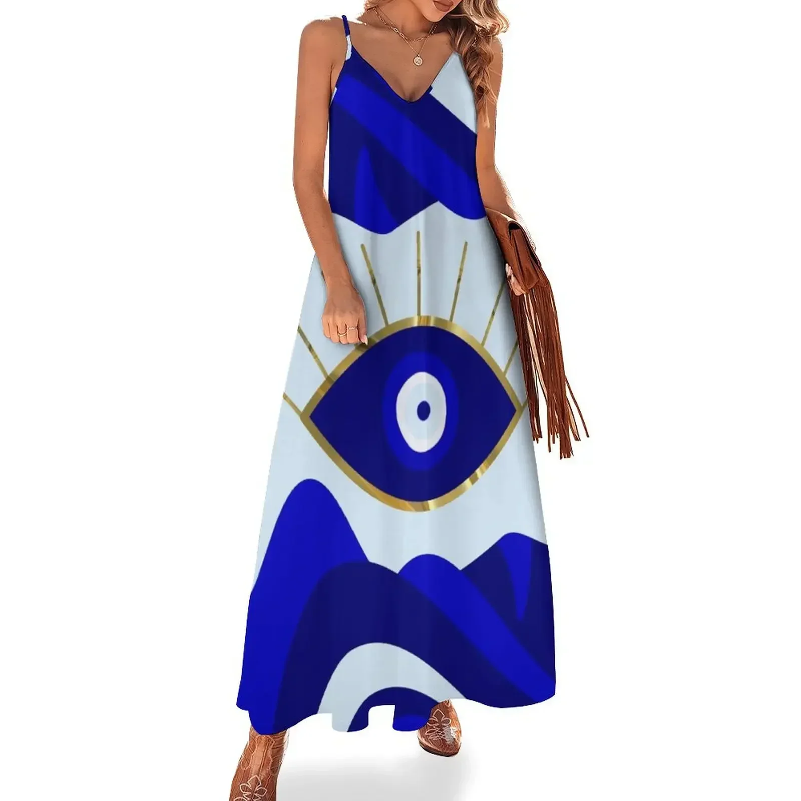 

Lava All Seeing Blue Evil Eye Sleeveless Dress long sleeve dresses summer outfits for women 2025 Dress