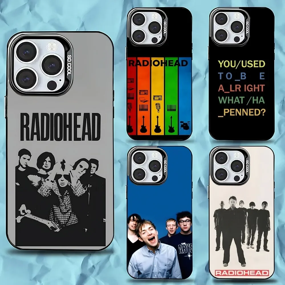 

R-RadioheadS In Rainbows Phone Case For iPhone 16,15,14,13,12,11,Pro,Max,Plus,Mini,XS,SE Anti Fall Black Matte Hard Bumper