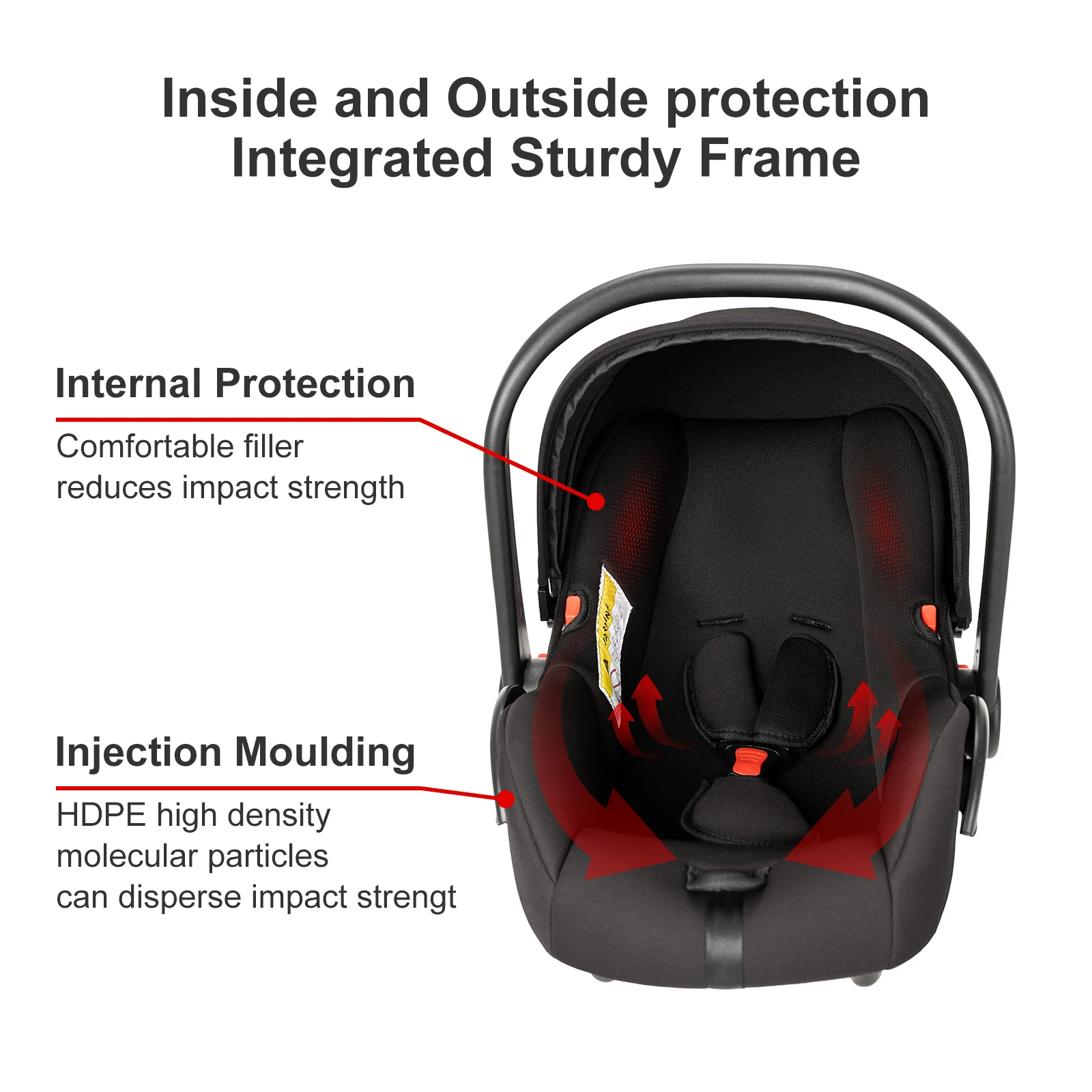 Sedili per neonati Cestino portatile per neonati con base Cestino porta neonati ISOFIX Bambini Madre-Bambini Luce Neonato Multifunzionale