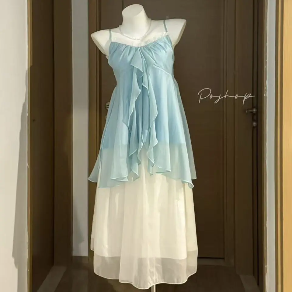 عادية شاطئ نمط 2 قطعة تنورة مجموعات النساء Y2k المحاصيل سترة علوية + التنانير الصغيرة الحلو أنيقة Kawaii خمر الدعاوى الكورية الموضة #5