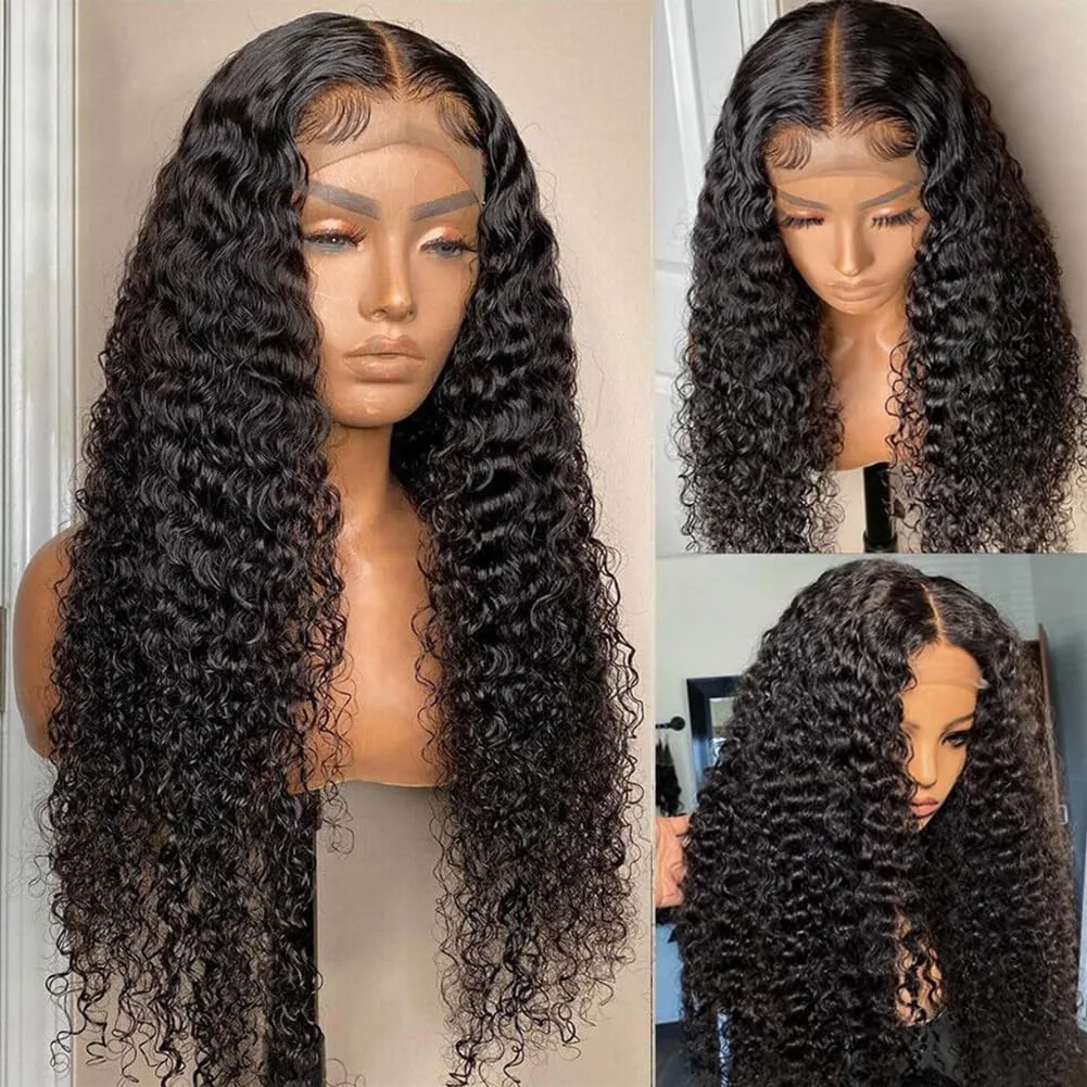 

13x4 Lace Front Wigs Human Hair Pre Plucked Brazilian Curly Humanhair Wig 250%Density Glueless Frontal Wig 30 Inch