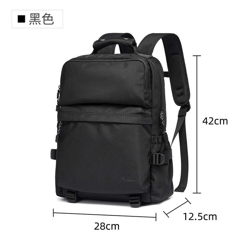 MOYYI Men's Backpack Expandable Travel Backpack With Hidden Pocket 15L Waterproof Oxford Fabric For Camping Business Trips