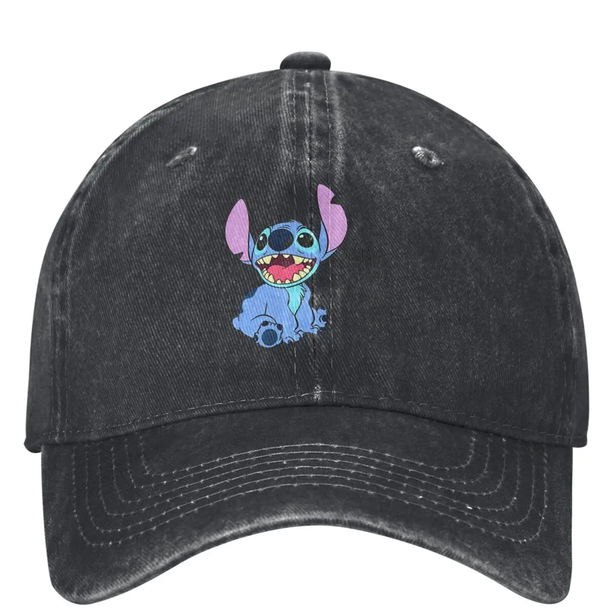 Stitch Ohana Means Family Baseball Cap Cute Blue Cartoon Fashion Men Women Trucker Hat Kpop Rock Baseball Caps Gift Idea