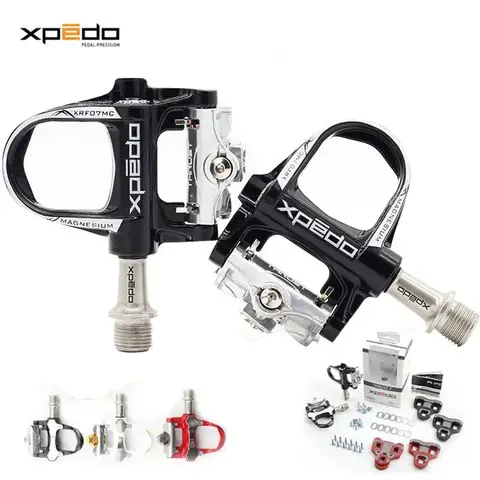 Xpedo THRUST 7 (XRF07MC) Road Bike Sealed Ultralight Pedals Look Keo Compatible Cleats Self Locking Pedal 235g Magnesium Alloy