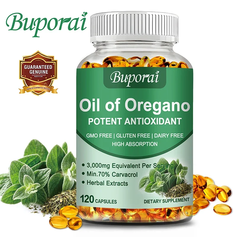 

Oil of Oregano Capsules - Improves Mood, Digestive Health, Antioxidant Support, Promotes A Healthy Immune System