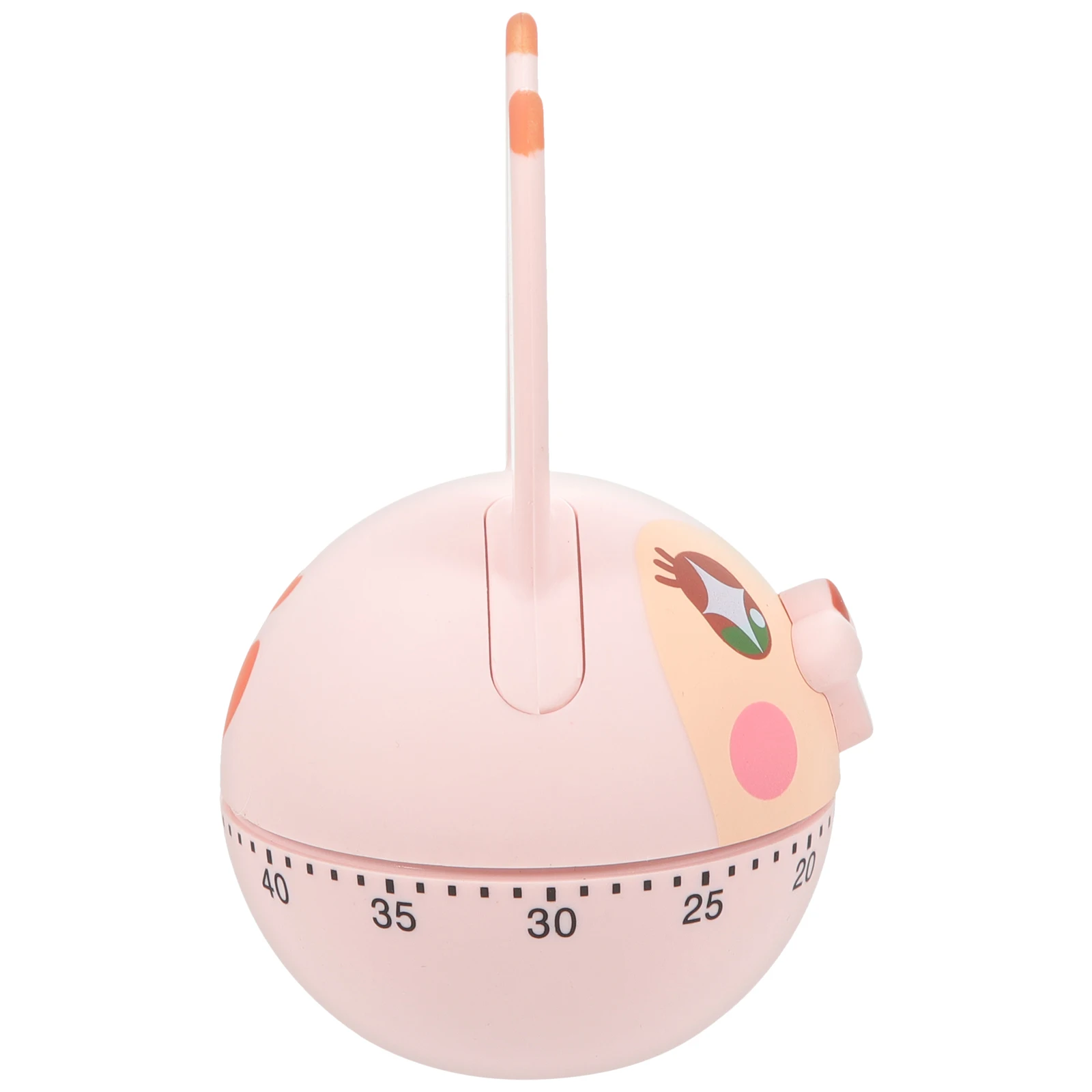 

Plastic Rabbit Kitchen Timer Clear Sound Mechanical Countdown Cute Cooking Pink Metal Wear Resistance Practical Longtime Use