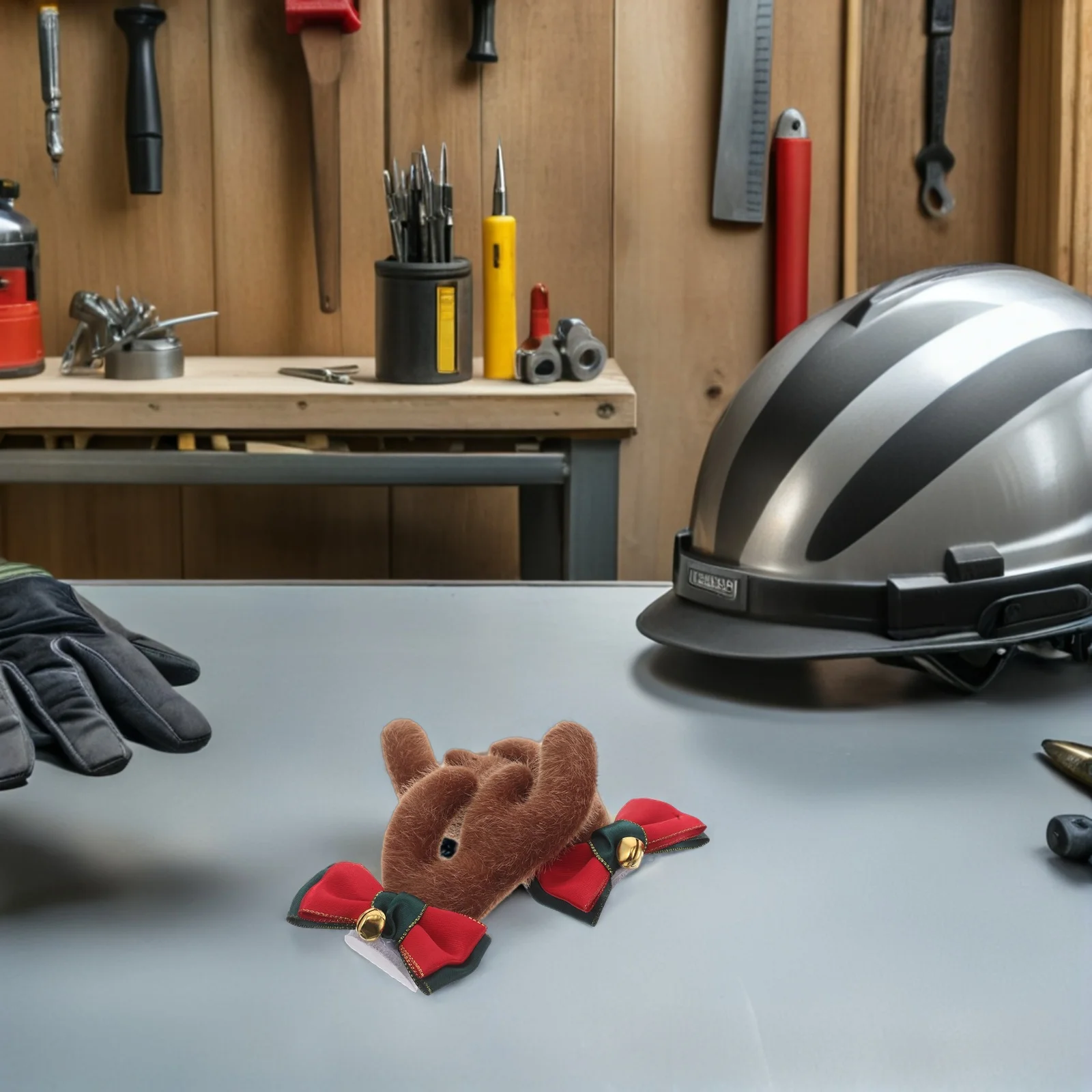 

1Pair Removable Deer Horn Decor - Christmas Ski Motorcycle Bike Accessories - Lightweight Suction Cup Antler