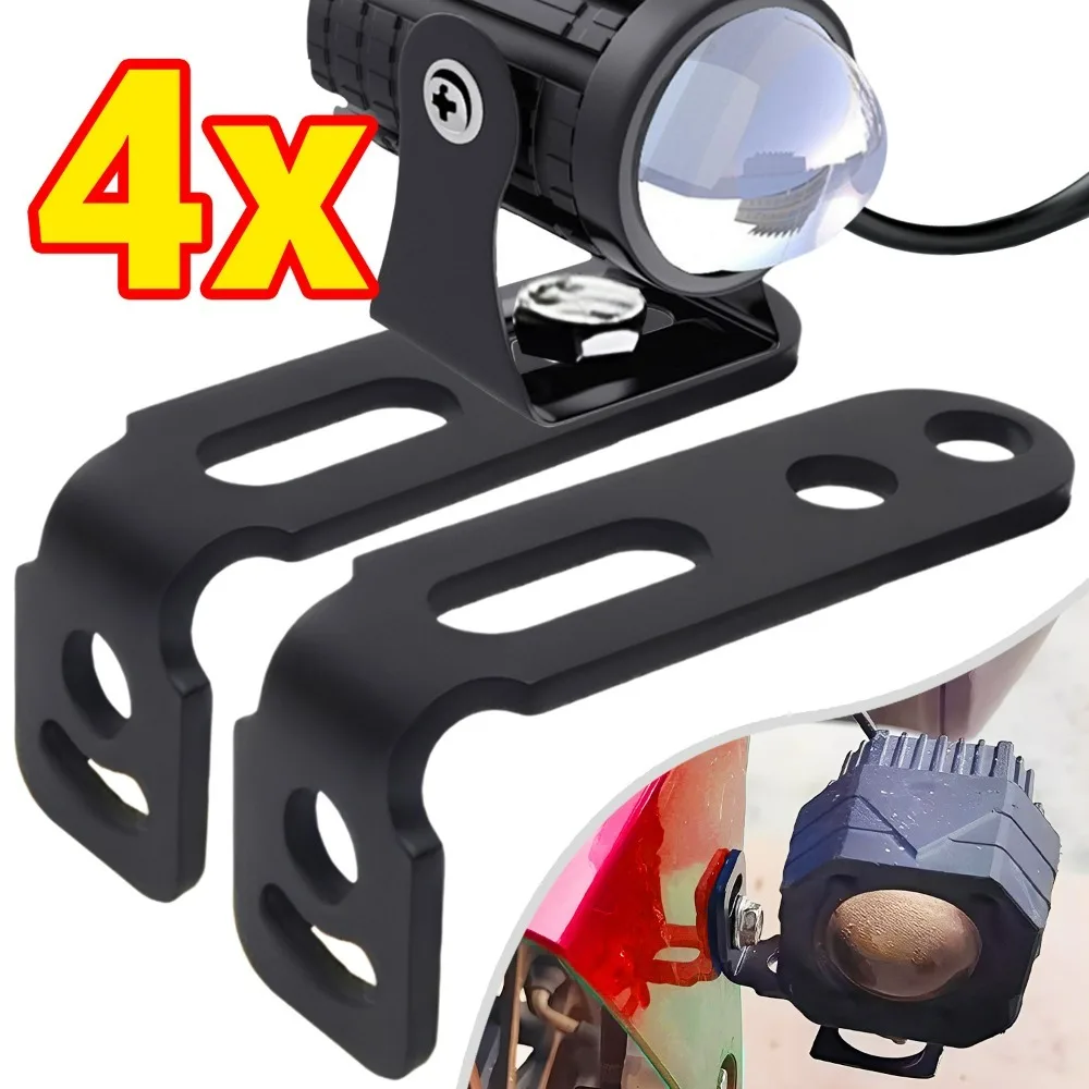 Universal Headlight Extension Bracket Motorcycle Fog Light Mount Holder E-bike LED Work Lamp Support Clamp Moto Accessories Part