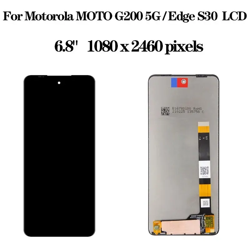 Original LCD For Motorola Moto Edge 2021 LCD Edge S30 Display Touch Screen Digitizer Replacement Display For MOTO G200 5G LCD