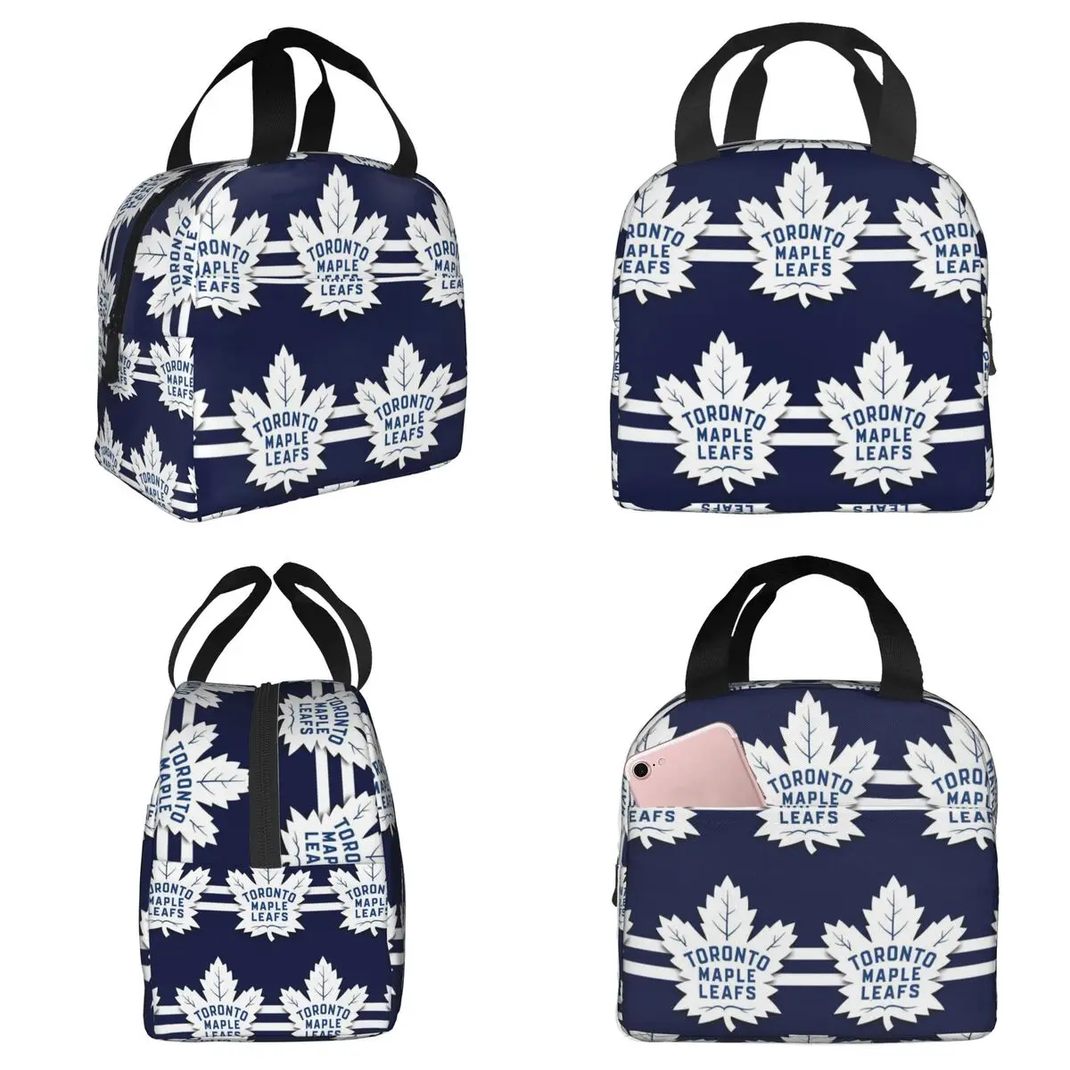 

Icon Maple Leafs Toronto Insulated Lunch Bag for Kids School Cooler Thermal Food Box Tote Portable Lunch Boxes Container