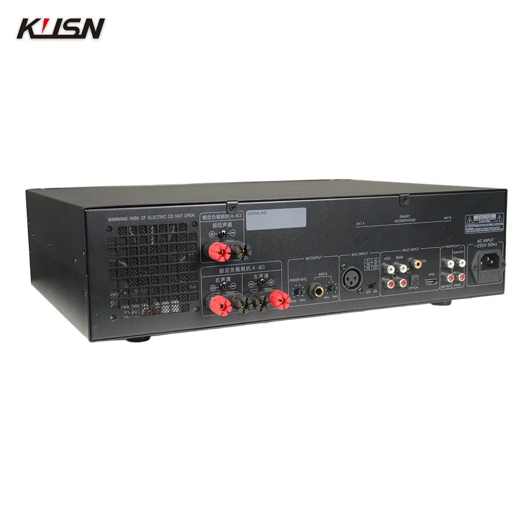 350W+350W Analog DSP Audio Power Amplifier Karaoke Home Theater KTV Sound System Karaoke Amplifier
