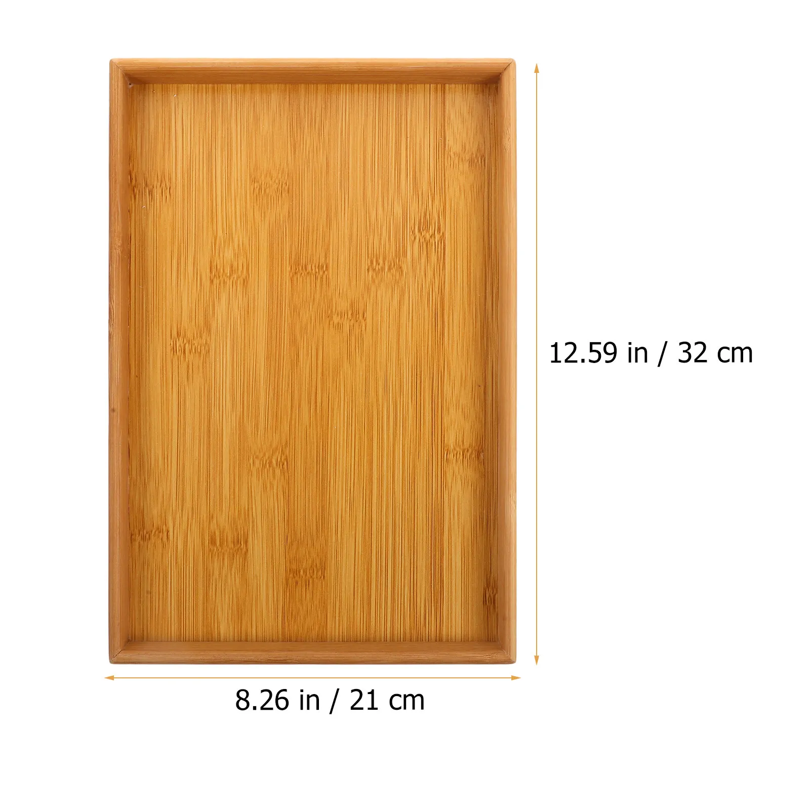 Smooth Finish Bamboo Tray Multi Use Serving Platter for Tea Cup Fruit Nuts Candy Decorative Food Sharing Tray Spring Festival