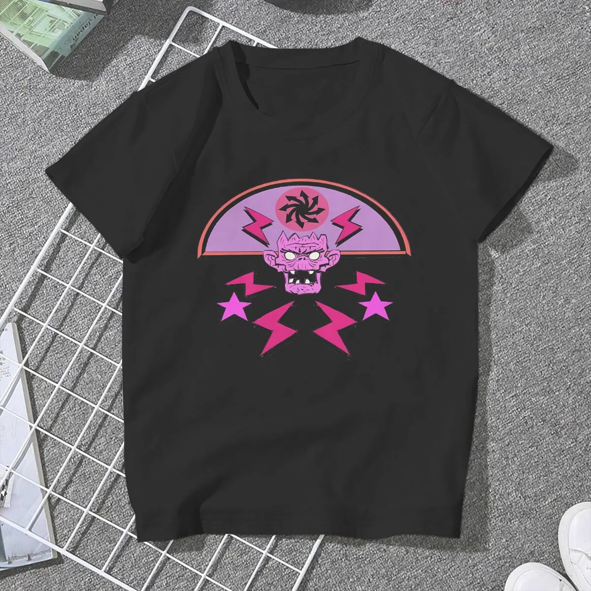 Band Gorillaz Copy Of Skulls With Cat T Shirt Fashion Women's Tees Summer Harajuku O-Neck Polyester TShirt