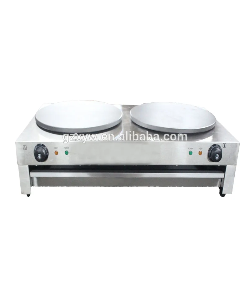 Stainless Steel Commercial Electric Crepe Maker ECM-2/pancake machine/pancake maker