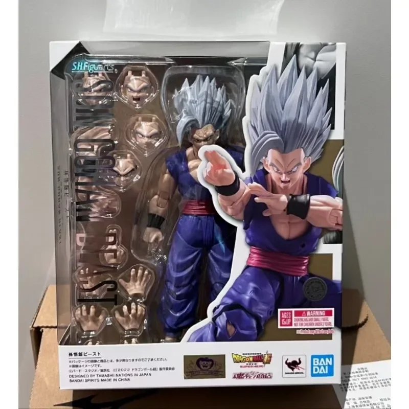 Bandai-Modèle de figurine d'action S.H.Figuarts, Dragon Ball, Beast, Son Gohan, UlOscar Gohan, Super ForeAnime, Jouets authentiques, Cadeaux en stock