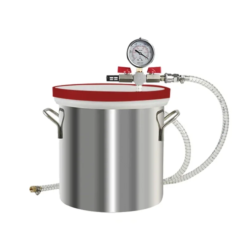 Vacuum Pump and 2,3,5,6 Gallon 6,12,16,20 L Stainless Steel Degassing vacuum chamber with pump