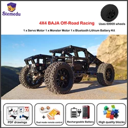 MOC Building Blocks 4X4 Baja Off-Road Outdoor Climbing Car Technical Vehicle App Remote Control Racing With PF Set Boys Gift Toy