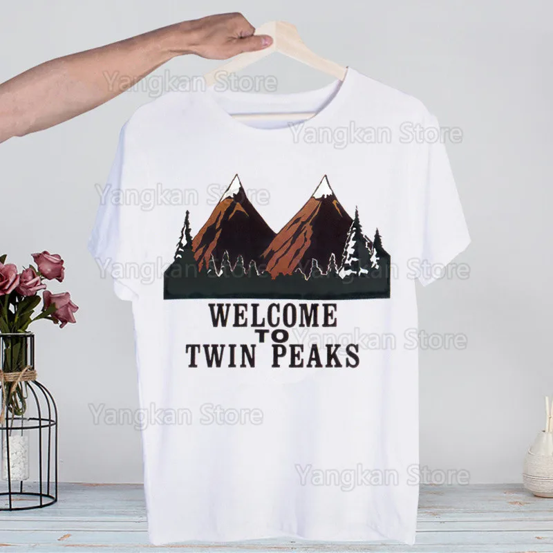 

Twin Peaks Мужская и женская футболка Топы с круглым вырезом Мягкая футболка с рисунком аниме Манга Футболка Одежда Футболка