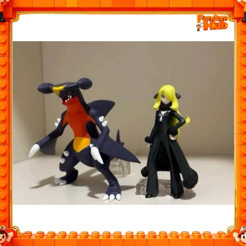 

In-Stock Bandai Genuine Pokemon Scale World Sinnoh Region Cynthia & Garchomp Figure Model Toy Gift