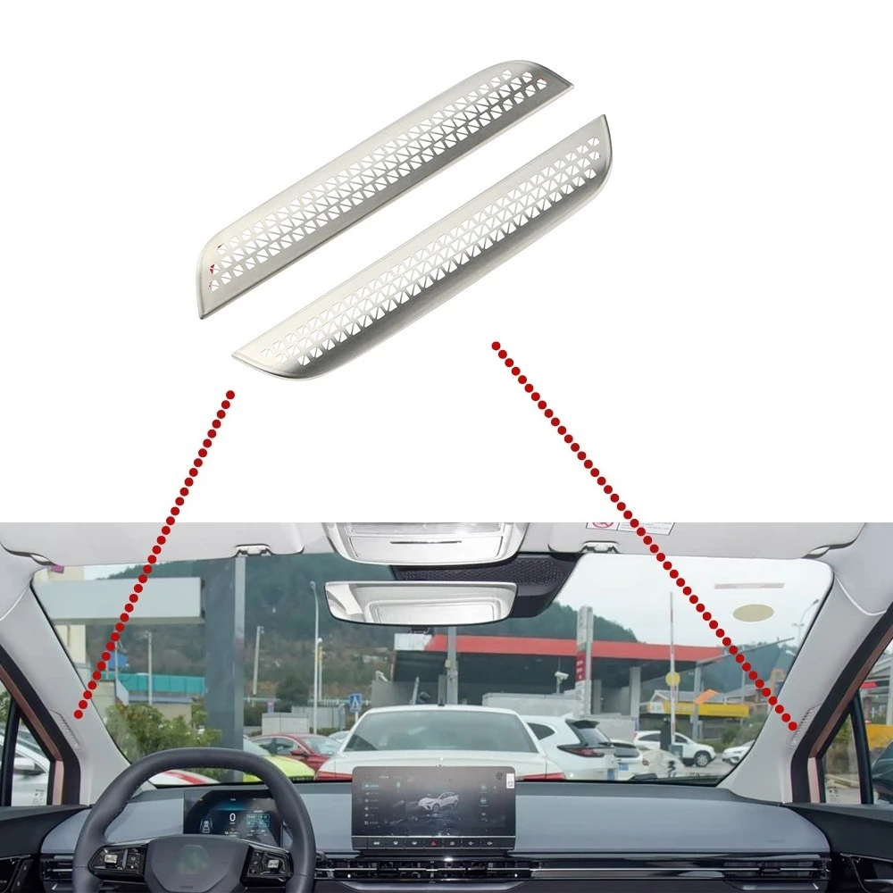 

Stainless Steel A Pillar Trim Column Dust Protection Cover Sticker for MG 4 MG4 EV 2024 2023 2022 2pcs/set Accessories