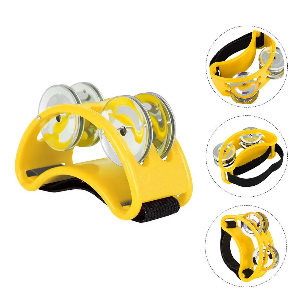 

Pedal Bell Kids Musical Instruments Foot Tambourine for Adult Percussion Shaker Plastic Shakers Baby
