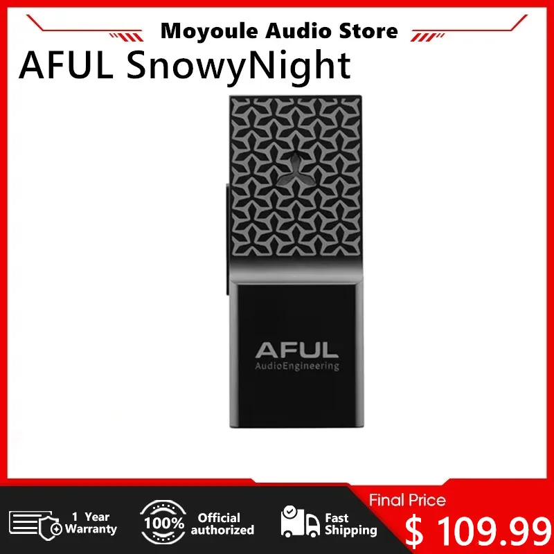 AFUL SnowyNight Портативный USB ЦАП и усилитель Двойные чипы CS43198 Передача без потерь 32/768 кГц PCM DSD256 3,5 мм 4,4 мм Сбалансированный