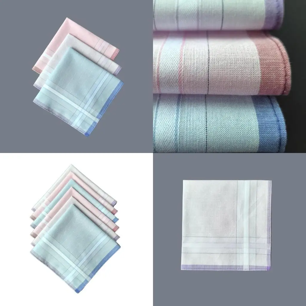 652F 29x29cm Turban saputangan unisex handuk handuk keringat berseru bandnas hankies 6pcs