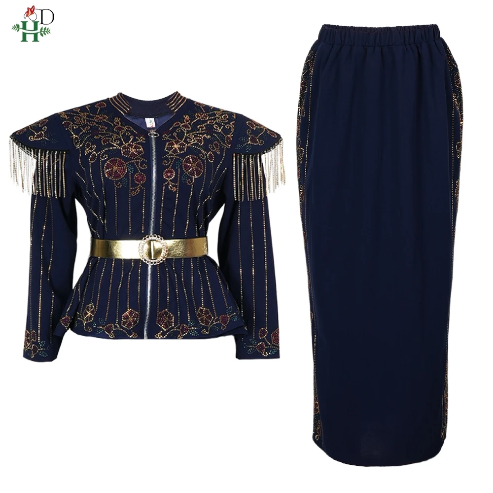 Nueva ropa africana para mujer, 2 uds., Tops y faldas, traje Dashiki Ankara, trajes turcos, vestido de talla grande, vestidos africanos de oficina