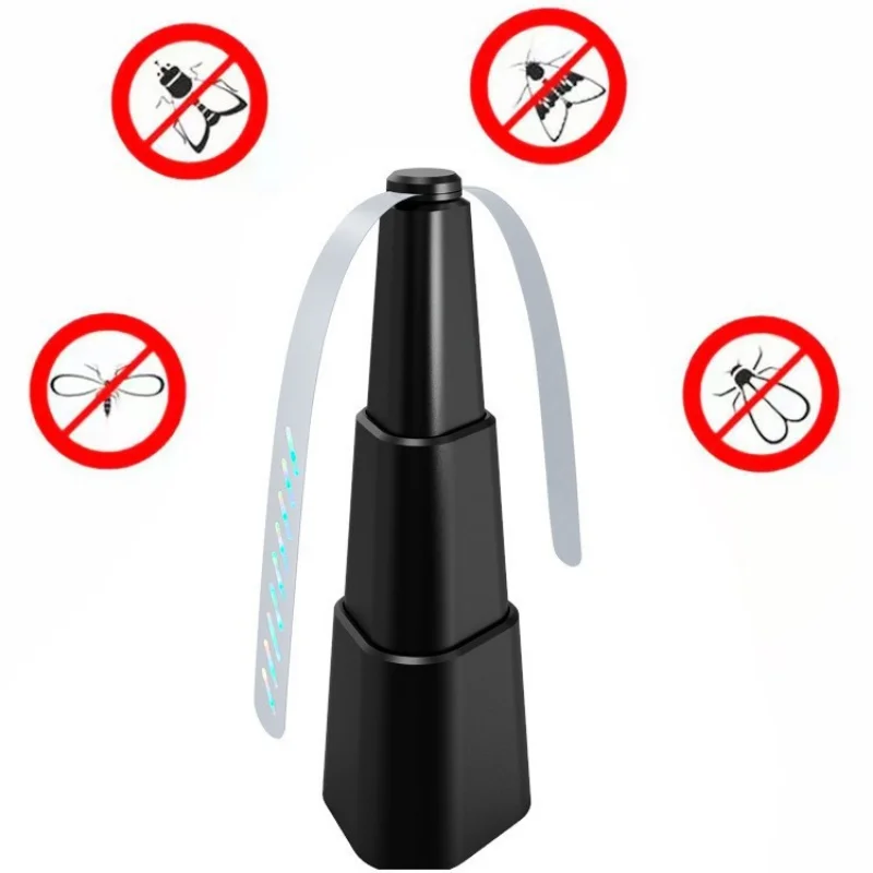 NEW Automatic mosquito repellent outdoor party fan leaf fly repellent automatic fly catcher fly repellent magic fan