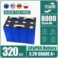 Cell DIY 12V 24V 48V RV Vans Golf CarGrade A 320Ah LiFePO4 Battery 8000 Cycles 3.2V Rechargeable Lithium Iron Phosphate