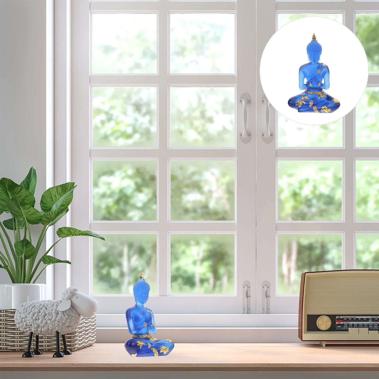 

Quirky Mini Desktop Indoor Zen Decorations Buddha Statue Sculpture Home