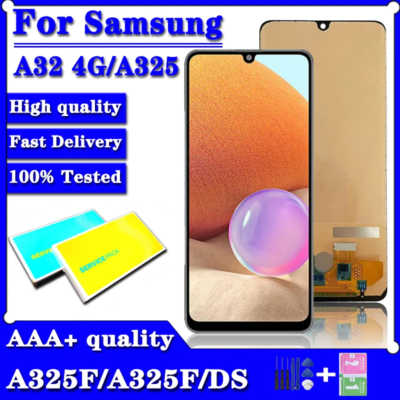 

Test For Samsung A32 4G LCD Display Touch Screen Digitizer Assembly For Samsung A325 LCD A325F A325M A325F/DS