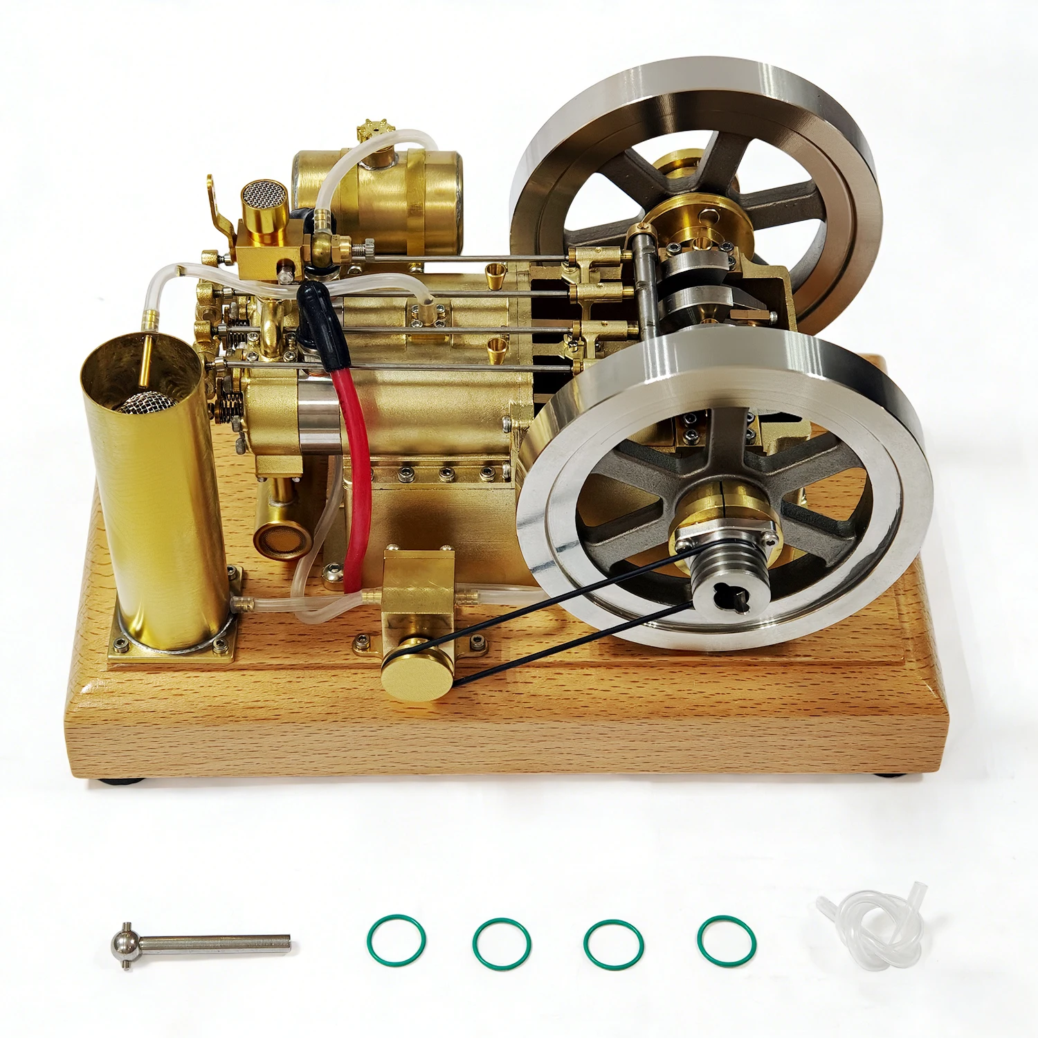 H76 5CC Horizontal Twin Cylinder Overhead Valve Water Cooled Engine Model Twin Flywheel Internal Combustion Engine Model
