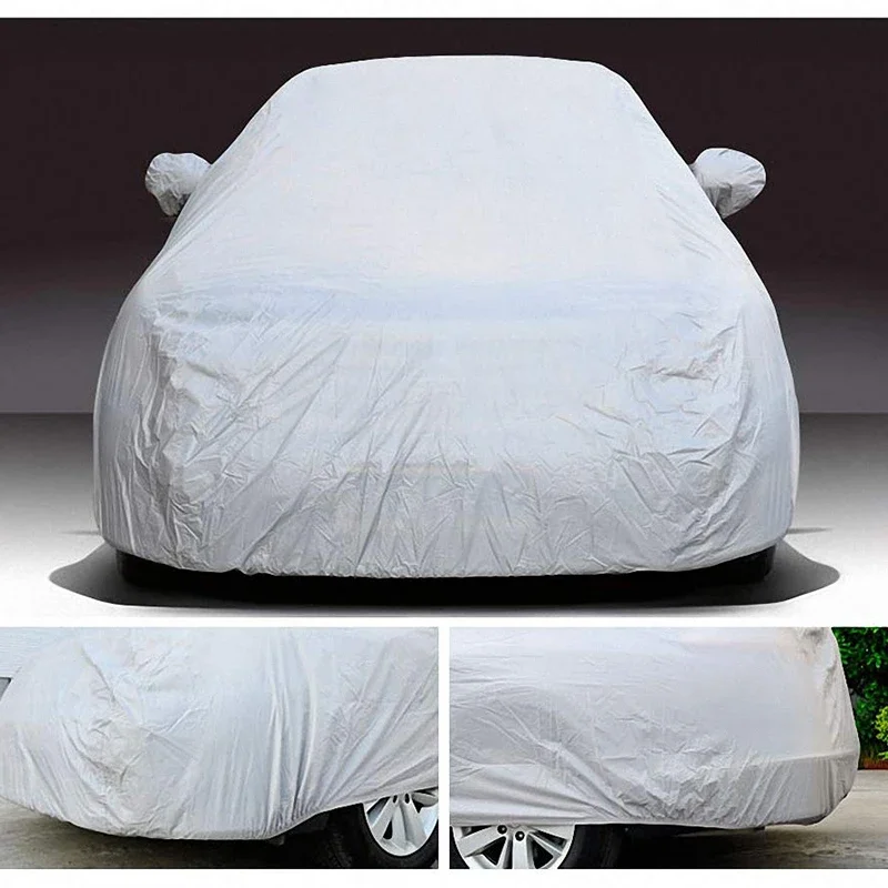 

Kayme Full Car Covers Dustproof Outdoor Indoor UV Snow Resistant Sun Protection Polyester Cover Universal Fit Sedan Hathcback
