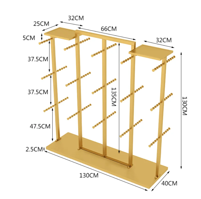 Shopping mall floor underwear bra shelf men's and women's underwear shorts middle island display shelf display shelf