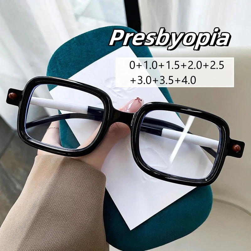 

Large Frame High-definition Anti Blue Light Reading Glasses Vintage High-end Presbyopia Eyeglasses for The Old Far Sight Glasses