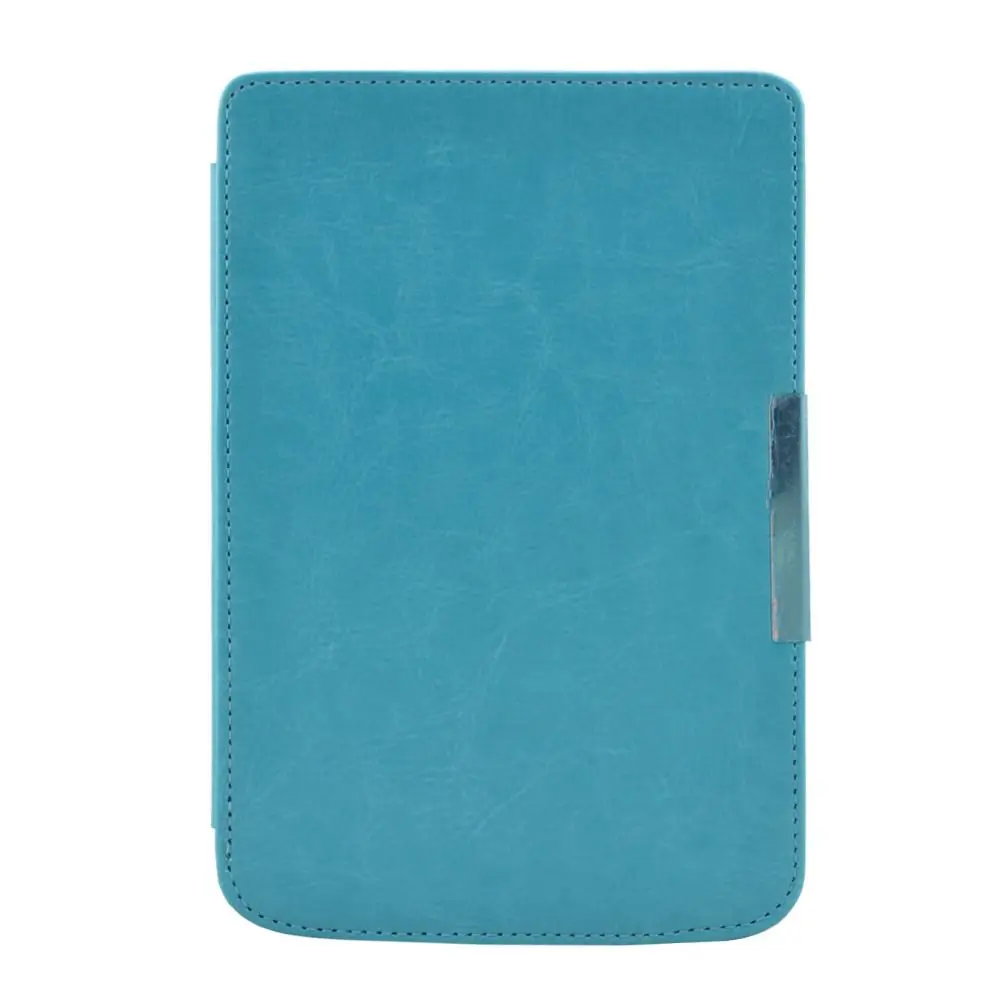 6 inch E-Reader Case Shockproof Anti-fall Back Cover Microfiber Lining Leather for Pocketbook Touch Lux 3 2/Basic 3 2