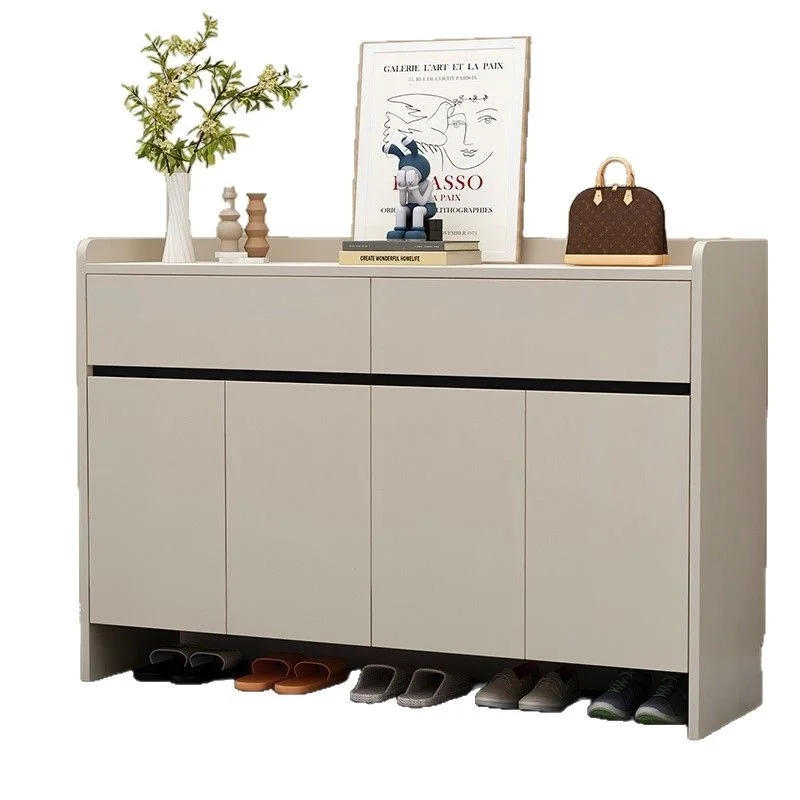 Modern simple five-layer aluminum design new moisture-proof corridor modern shoe cabinet