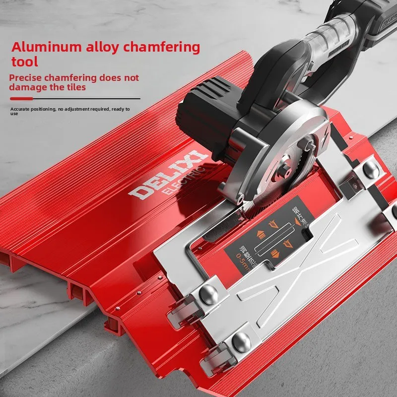 

Tile Marble Chamfering Guide Locator 45 Degree Angle Cutting Corner Cutting Machine Adjustable Manual for Stone Building Tool