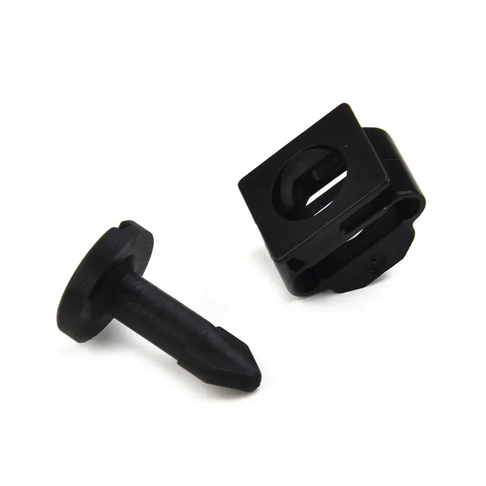 2 PCS Car Engine Cover Stay Grommet And Stud 91501SS8A01 91601SS8A01 For Honda Plastic Black Auto Replacement Accessories