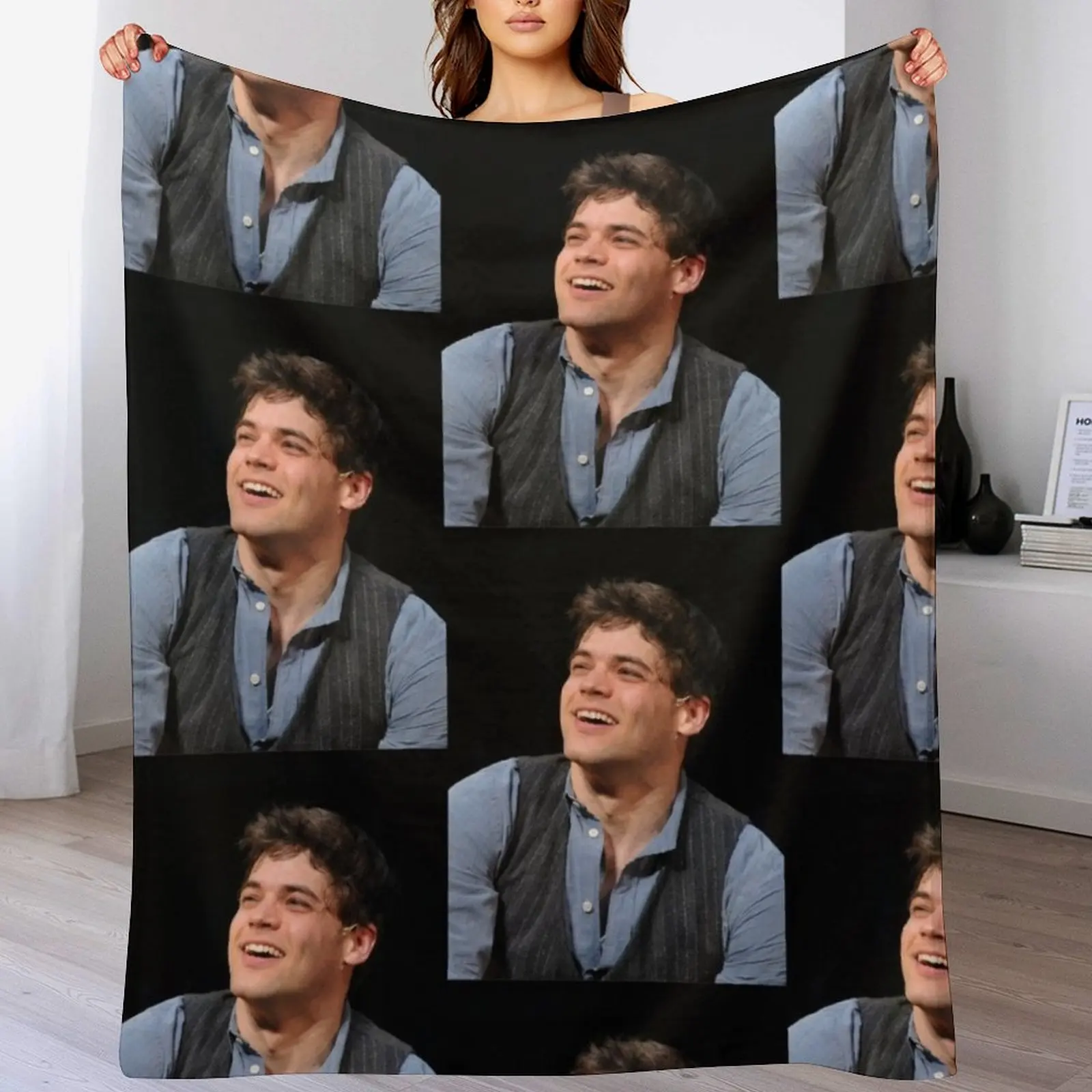 Jeremy Jordan Newsies Throw Blanket sofa bed Sofa Quilt Blankets