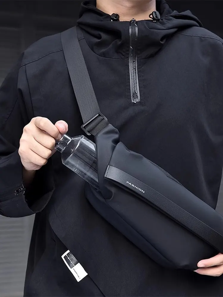 

Мужская модная нагрудная сумка через плечо, спортивная сумка для отдыха на одно плечо, велосипедная езда Gracias мягкий полиэстер на молнии Clo...