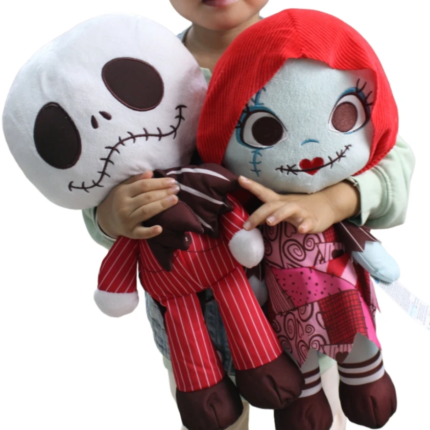 1 sztuka 40cm Pluszaki z filmu Miasteczko Halloween (Nightmare Before Christmas) Sally i Jack, zabawki pluszowe na Halloween, prezenty na Halloween, zabawki