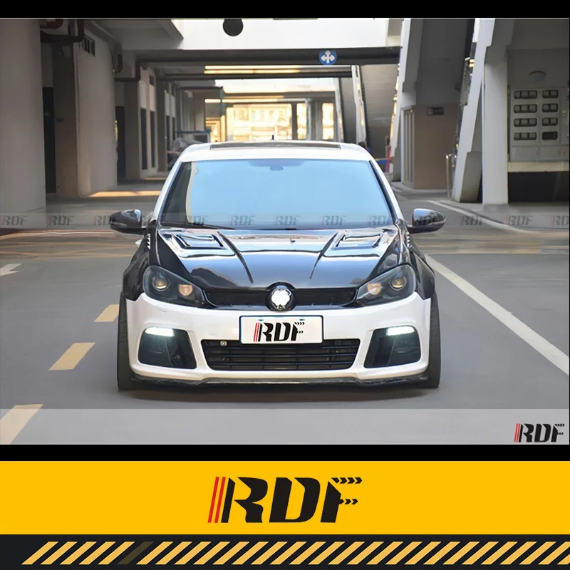 Suitable for  VW GOLF 6 GTI R20 R Volkswagen GOLF 6 GTI R20 R Carbon fiber ASPEC Hood MK6 Front Engine Hood Bonnet Air Vented In