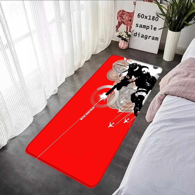 Welcome Carpet Metal Gear Solid Living Room Rugs Foot Carpets Entrance Doormat Kawaii Rug Floor Mats Non-slip Mat Home Kitchen