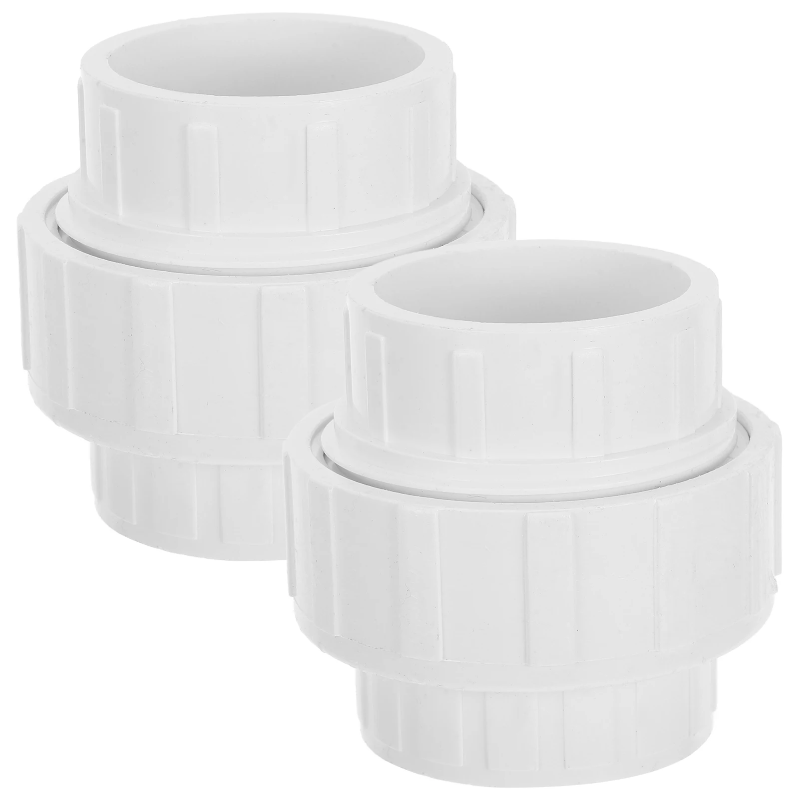 

2pcs PVC Union Joint White Sliding EPDM Schedule 40 Pipe Connector plastic fittings socket union fitting water